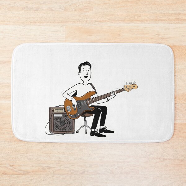 Item preview, Bass Player with a Big Smile designed and sold by NiftyWrx.