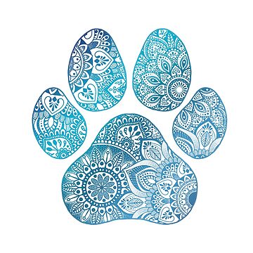Artwork thumbnail, Mandala paw print  by NicoleHarvey