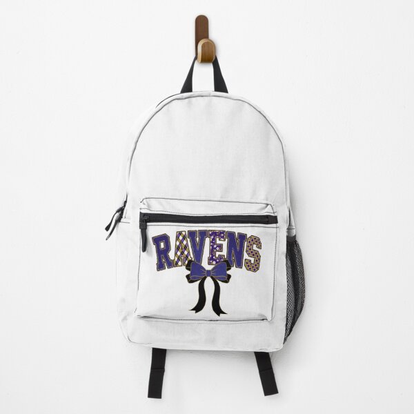 Item preview, Ravens Floral Coquette Bow Denim-effect Football Spirit designed and sold by Floral Vintage.