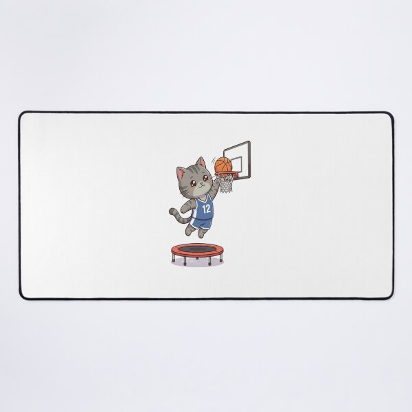 Item preview, Cute Cat Playing Basketball Slam designed and sold by Ella_Sketch.