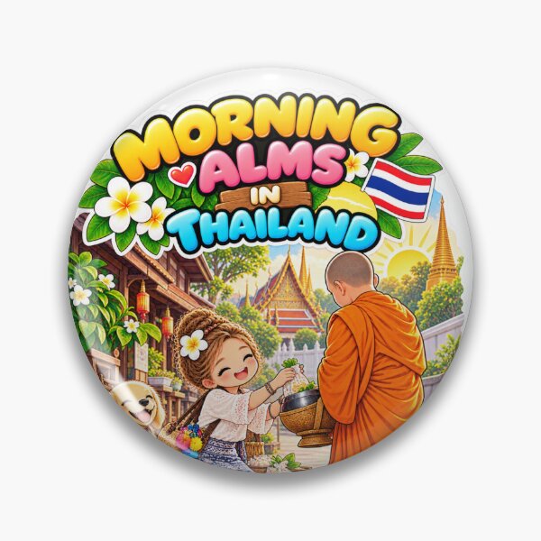 Item preview, Morning Alms in Thailand – Peaceful Thai Tradition designed and sold by Pali's shop.