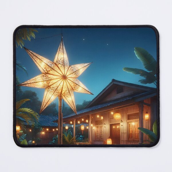 Item preview, Glowing Filipino Parol Star Lantern during a Tropical Christmas Night designed and sold by Sybille-Yates.