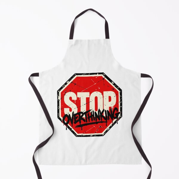 Item preview, STOP OVERTHINKING Graffiti Streetwear Stop Sign designed and sold by DesignGraphica.