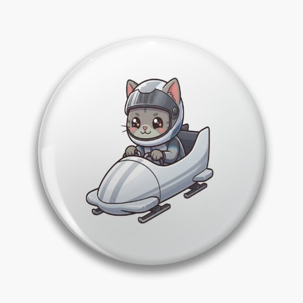 Item preview, Cute Cat Racing Bobsled Sled designed and sold by Ella_Sketch.