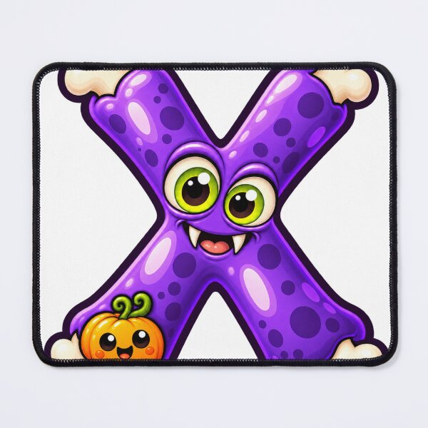 Item preview, Cute Spooky Halloween Letter X - Bone Monster designed and sold by The198X.