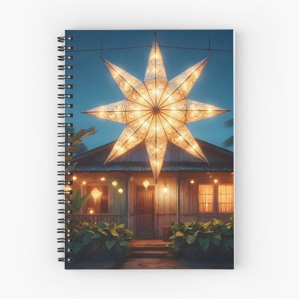 Item preview, Glowing Filipino Parol Star Lantern during a Tropical Christmas Night designed and sold by Sybille-Yates.