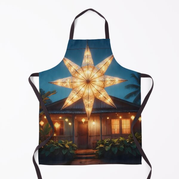 Item preview, Glowing Filipino Parol Star Lantern during a Tropical Christmas Night designed and sold by Sybille-Yates.