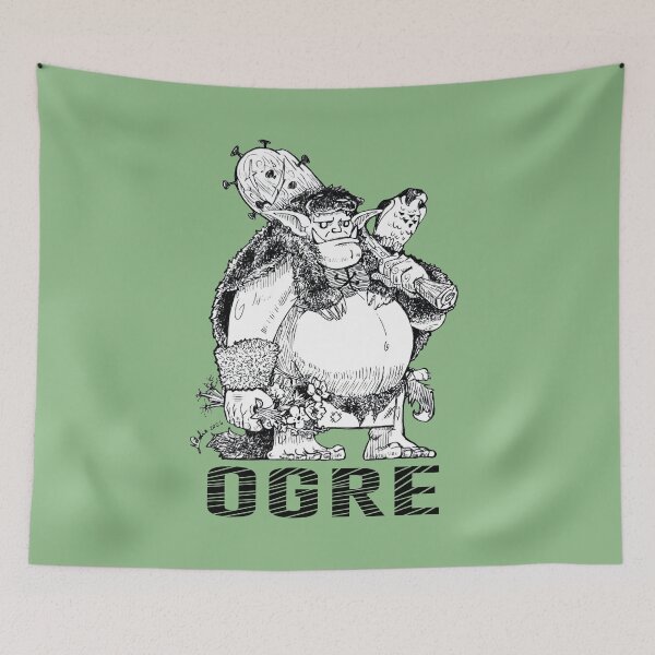 Item preview, A kind Ogre with Letters designed and sold by Konopikyu.