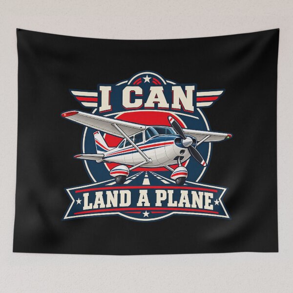 Item preview, I Can Land A Plane Aviation Pilot Vintage  designed and sold by Photo-Sphere101.