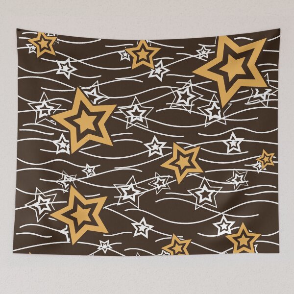 Item preview, Star print fabric – Bogolan patterns designed and sold by Wolagno.