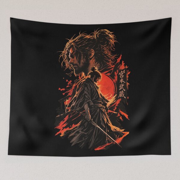 Item preview, Miyamoto Musashi Silhouette Poster – Vagabond Manga Art designed and sold by · GAMING SOUL ·.