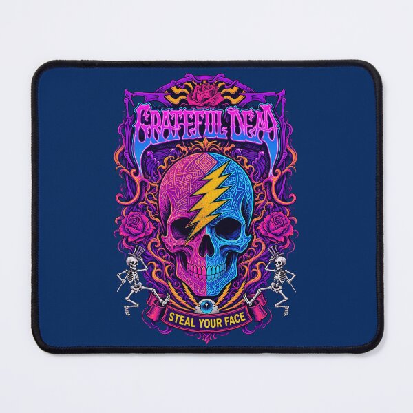 Item preview, Psychedelic Jam Band Steal Skull Roses Tie Dye Rock designed and sold by milesstanle.