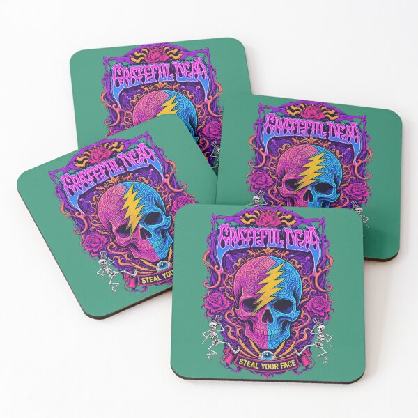 Item preview, Psychedelic Jam Band Steal Skull Roses Tie Dye Rock designed and sold by milesstanle.