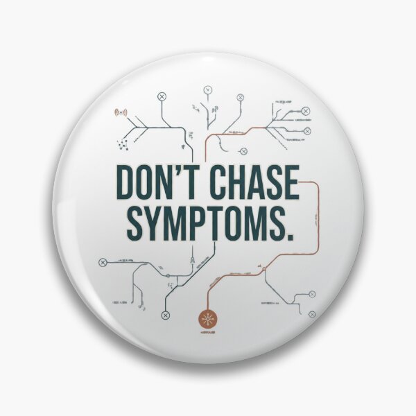 Item preview, Don't Chase Symptoms Troubleshooting Reliability Engineer designed and sold by Amr Darwish Graphic designer.