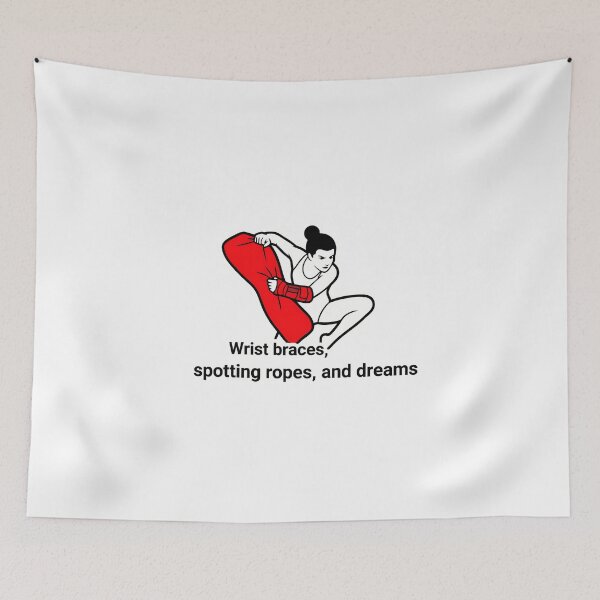 Item preview, Determined Gymnast with Red Mat designed and sold by NiftyWrx.