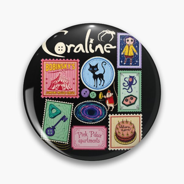 Item preview, Coraline Dark Fantasy Book Lover Stamps Artwork designed and sold by tesslstmoved.