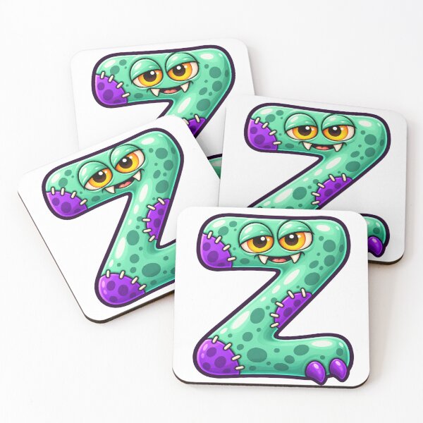 Item preview, Cute Spooky Halloween Letter Z - Sleepy Zombie designed and sold by The198X.