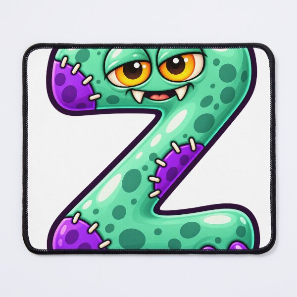 Item preview, Cute Spooky Halloween Letter Z - Sleepy Zombie designed and sold by The198X.