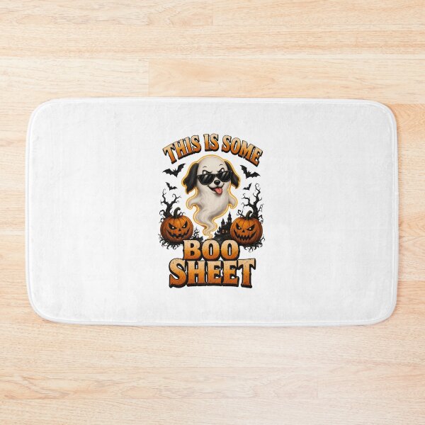 Item preview, This Is Some Boo Sheet Cool Ghost Dog Halloween designed and sold by OlyvieArt.