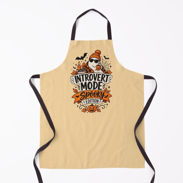 Item preview, Introvert Mode Spooky Edition Funny Halloween Ghost Fall Design designed and sold by MarselArt.
