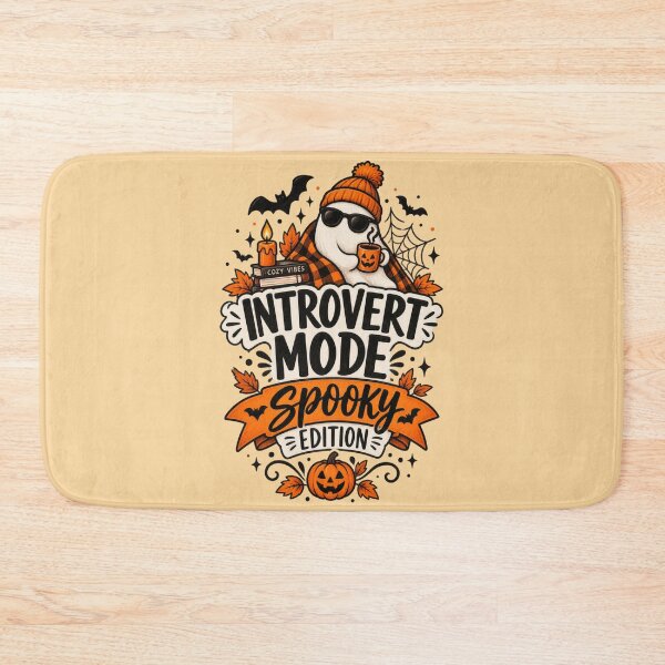 Item preview, Introvert Mode Spooky Edition Funny Halloween Ghost Fall Design designed and sold by MarselArt.