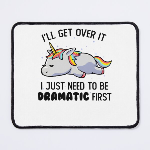 Item preview, I Just Need To Be Dramatic Lazy Unicorn designed and sold by 27Maydesign.