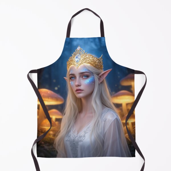 Item preview, Moonlit Forest Elf - Mystic Fantasy Portrait Art designed and sold by nhk999.
