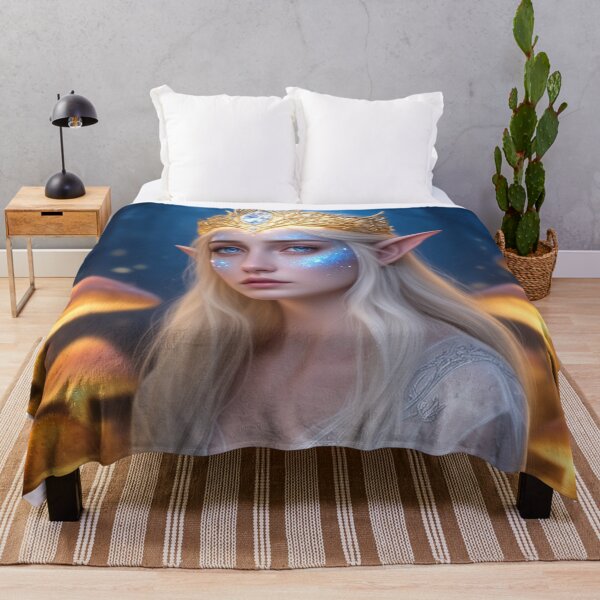 Item preview, Moonlit Forest Elf - Mystic Fantasy Portrait Art designed and sold by nhk999.