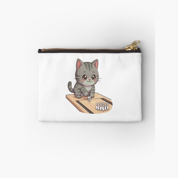 Item preview, Cute Cat Playing Mini Bowling designed and sold by Ella_Sketch.