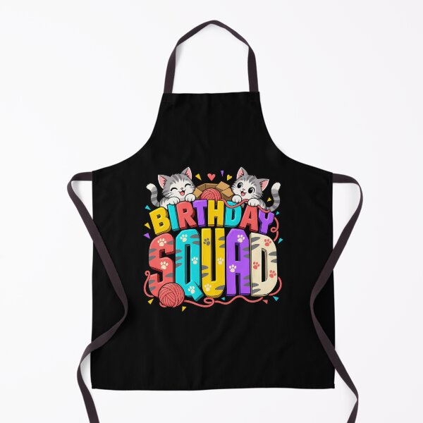 Item preview, Birthday Squad Cat Kitten Happy Birthday designed and sold by ShirTomDesigns.