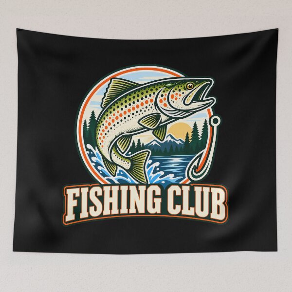 Item preview, Club de pesca Lago de truchas Puesta de sol Pescador al aire libre designed and sold by Photo-Sphere101.