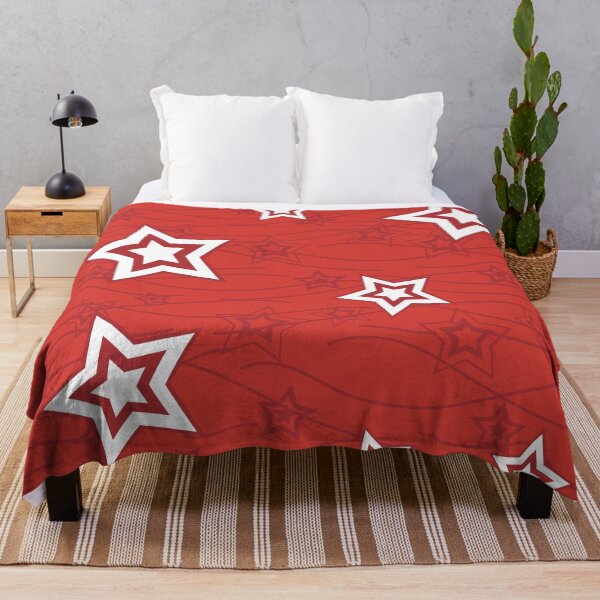 Item preview, Star print fabric – Bogolan red pattern designed and sold by Wolagno.