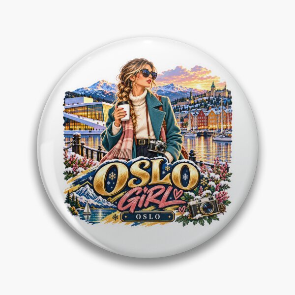 Item preview, Oslo Girl Norway Fjord Winter Travel designed and sold by lorand-designs.