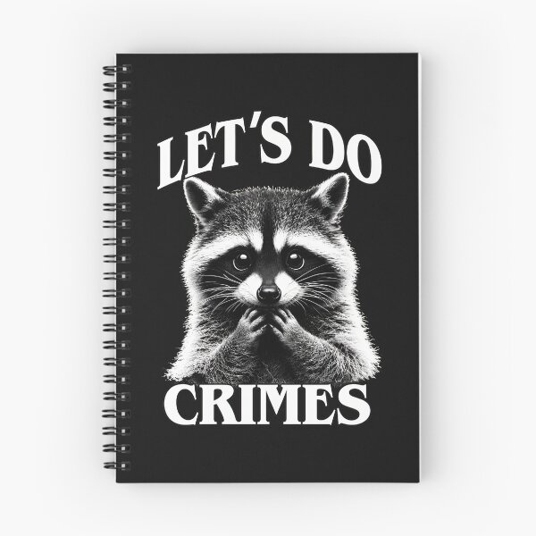 Item preview, Art Raccoon Let's Do Crimes Funny Mischievous Animal designed and sold by MOHAMED FRASER.