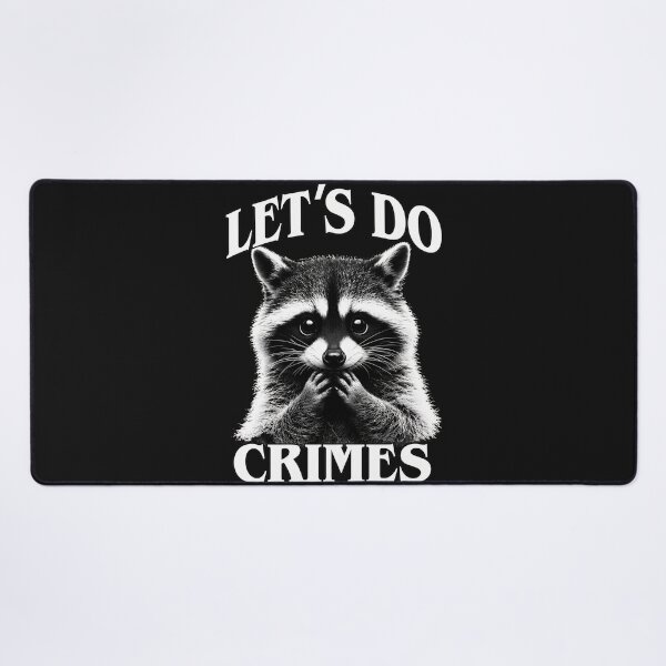 Item preview, Art Raccoon Let's Do Crimes Funny Mischievous Animal designed and sold by MOHAMED FRASER.