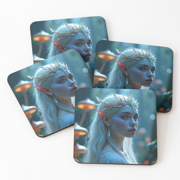Item preview, Enchanted Guardian - Mystic Forest Fantasy Elf Portrait designed and sold by nhk999.