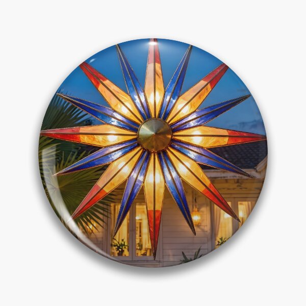 Item preview, Glowing Filipino Parol Star Lantern during a Tropical Christmas Night designed and sold by Sybille-Yates.