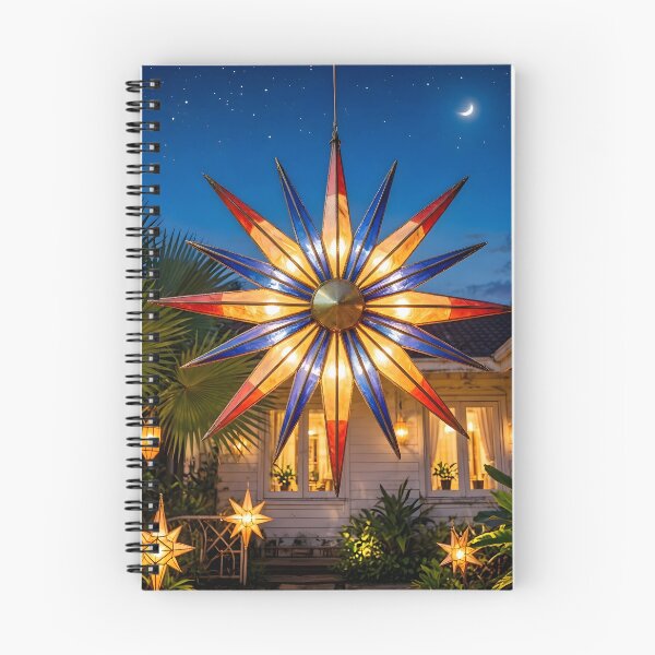 Item preview, Glowing Filipino Parol Star Lantern during a Tropical Christmas Night designed and sold by Sybille-Yates.