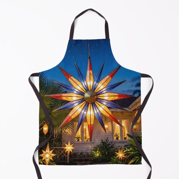 Item preview, Glowing Filipino Parol Star Lantern during a Tropical Christmas Night designed and sold by Sybille-Yates.