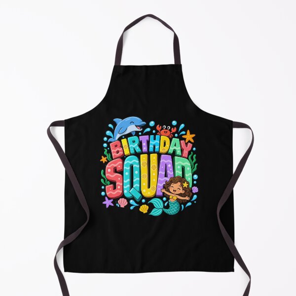 Aperçu de l'œuvre Birthday Squad Mermaid Girl Happy Birthday créée et vendue par ShirTomDesigns.
