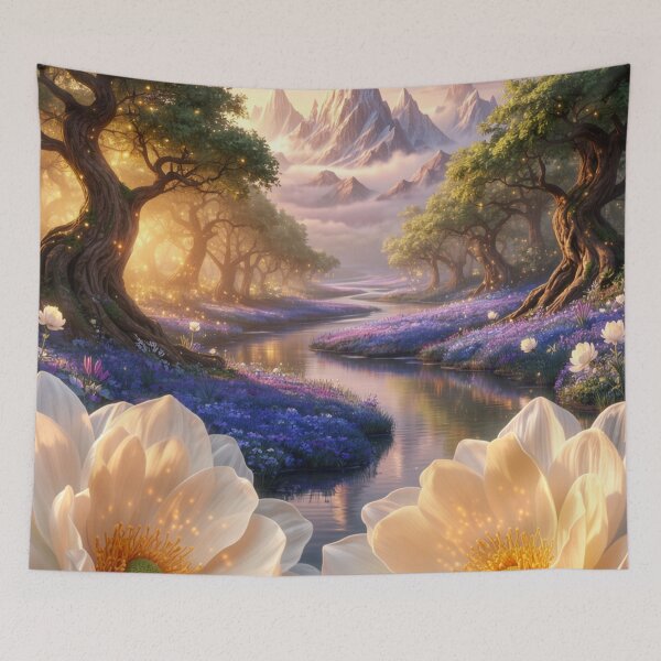 Item preview, River of Dreams - Enchanted Mystic Forest Landscape designed and sold by nhk999.