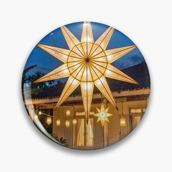 Item preview, Glowing Filipino Parol Star Lantern during a Tropical Christmas Night designed and sold by Sybille-Yates.