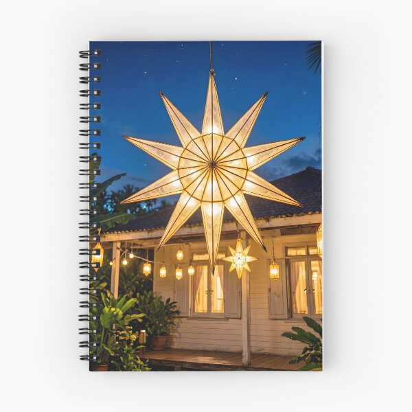 Item preview, Glowing Filipino Parol Star Lantern during a Tropical Christmas Night designed and sold by Sybille-Yates.