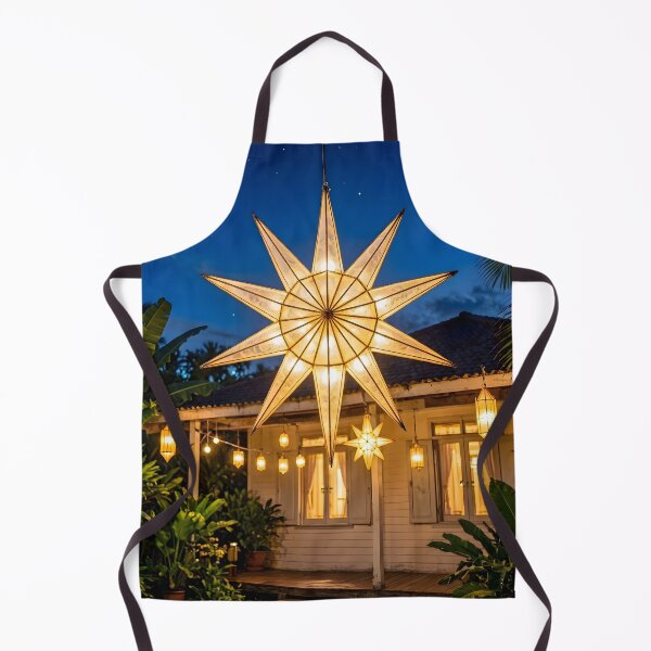 Item preview, Glowing Filipino Parol Star Lantern during a Tropical Christmas Night designed and sold by Sybille-Yates.