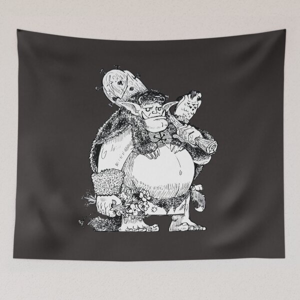 Item preview, A kind ogre pen illustration designed and sold by Konopikyu.
