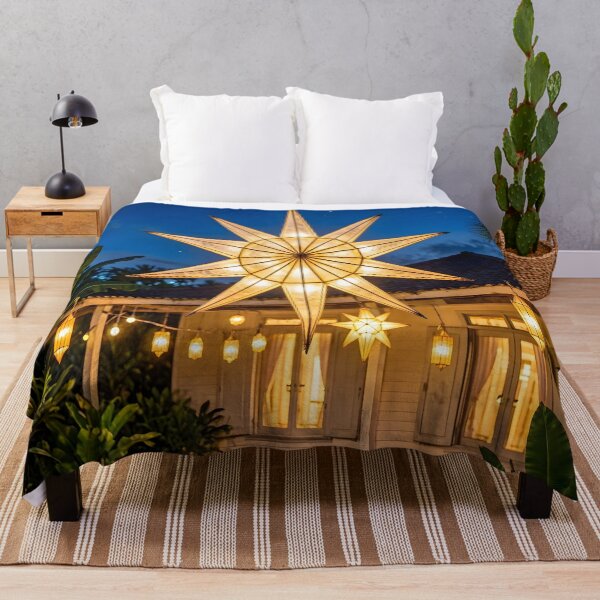 Item preview, Glowing Filipino Parol Star Lantern during a Tropical Christmas Night designed and sold by Sybille-Yates.