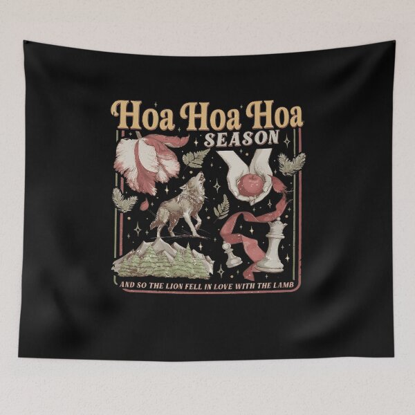 Item preview, Twilight Lion Lamb Ho Ho Ho Holiday Graphic designed and sold by woodnsheepee.