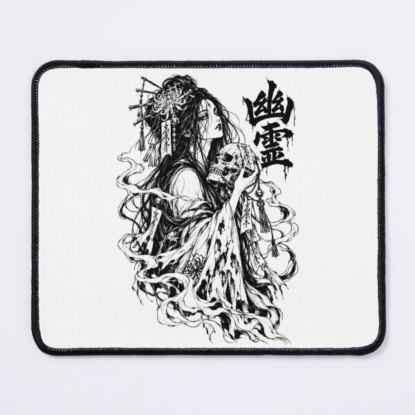 Item preview, Japanese Haunted Yūrei with Skull and Talismans designed and sold by bapupa.