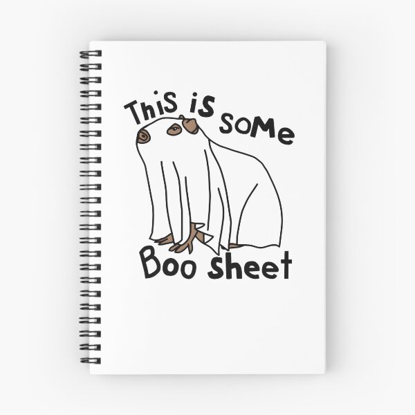 Item preview, Halloween Ghost Capybara This is Some Boo Sheet designed and sold by OlyvieArt.