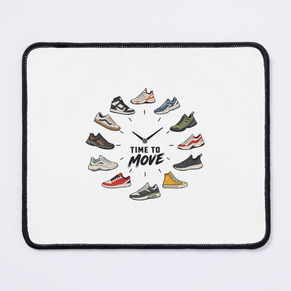 Item preview, Time to Move T-Shirt – Minimalist Sneaker Clock Streetwear Design designed and sold by hasii-store.